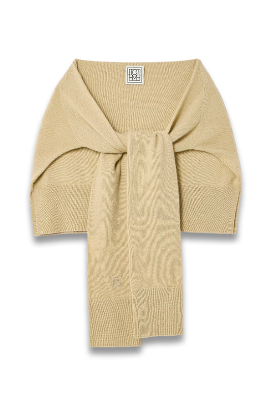 Sleeve Embroidered Cashmere Scarf
