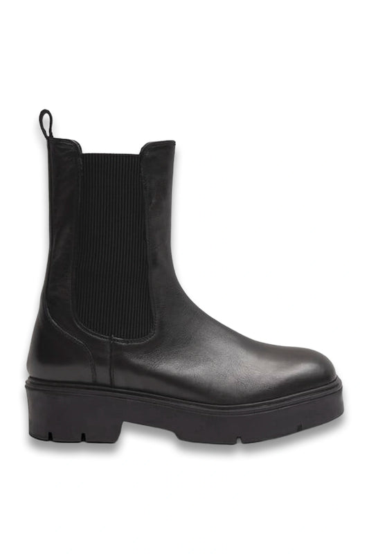 Chunky Leather Chelsea Boots