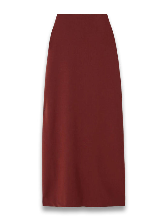 Samos Stretch-Wool Maxi Skirt