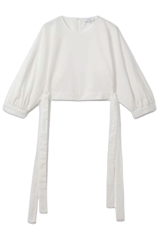 Immy Cropped Blouson Sleeve Top