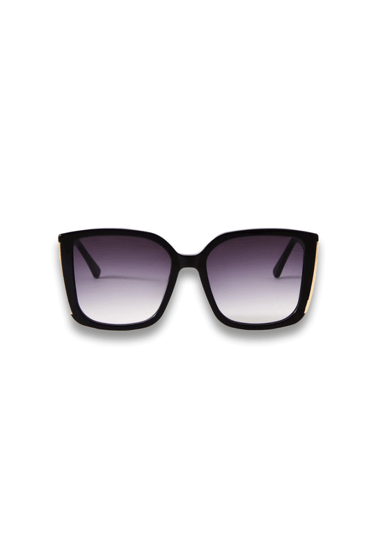 Black Oversized Cat Eye Sunglasses