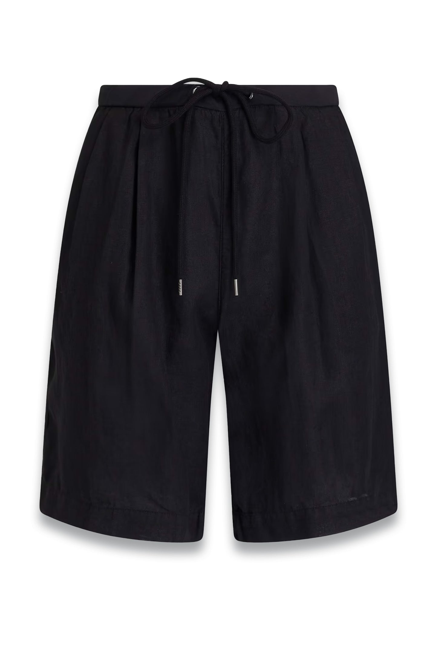 Pleated Linen Shorts