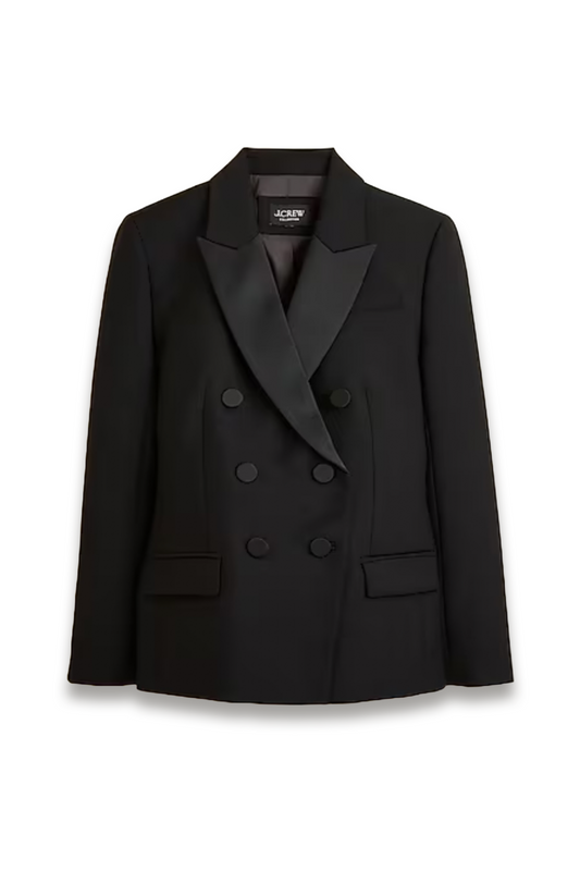 Double-breasted Blazer in Italian Tuxedo Wool