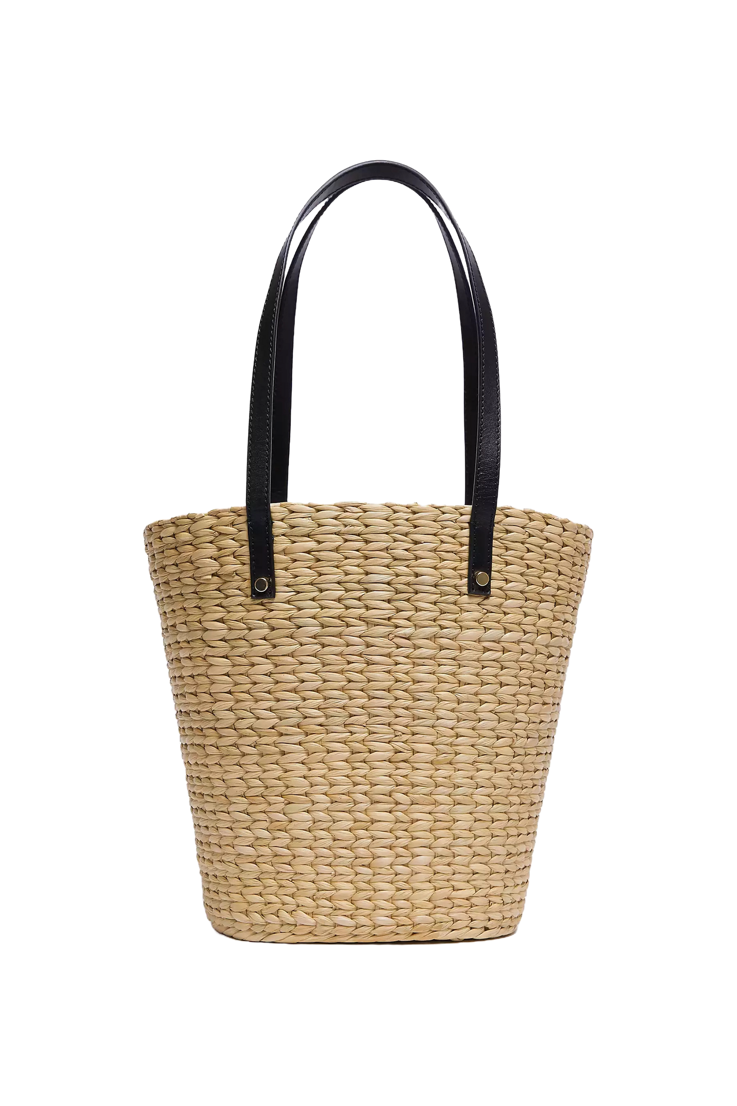 Straw Bucket Bag, Natural