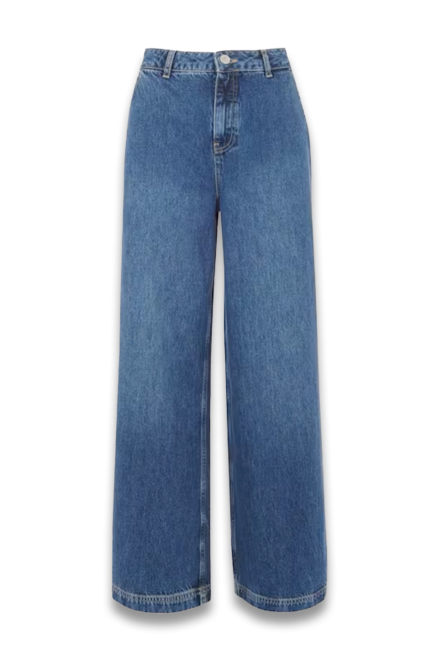 Denim Wide Leg High Waist Jean