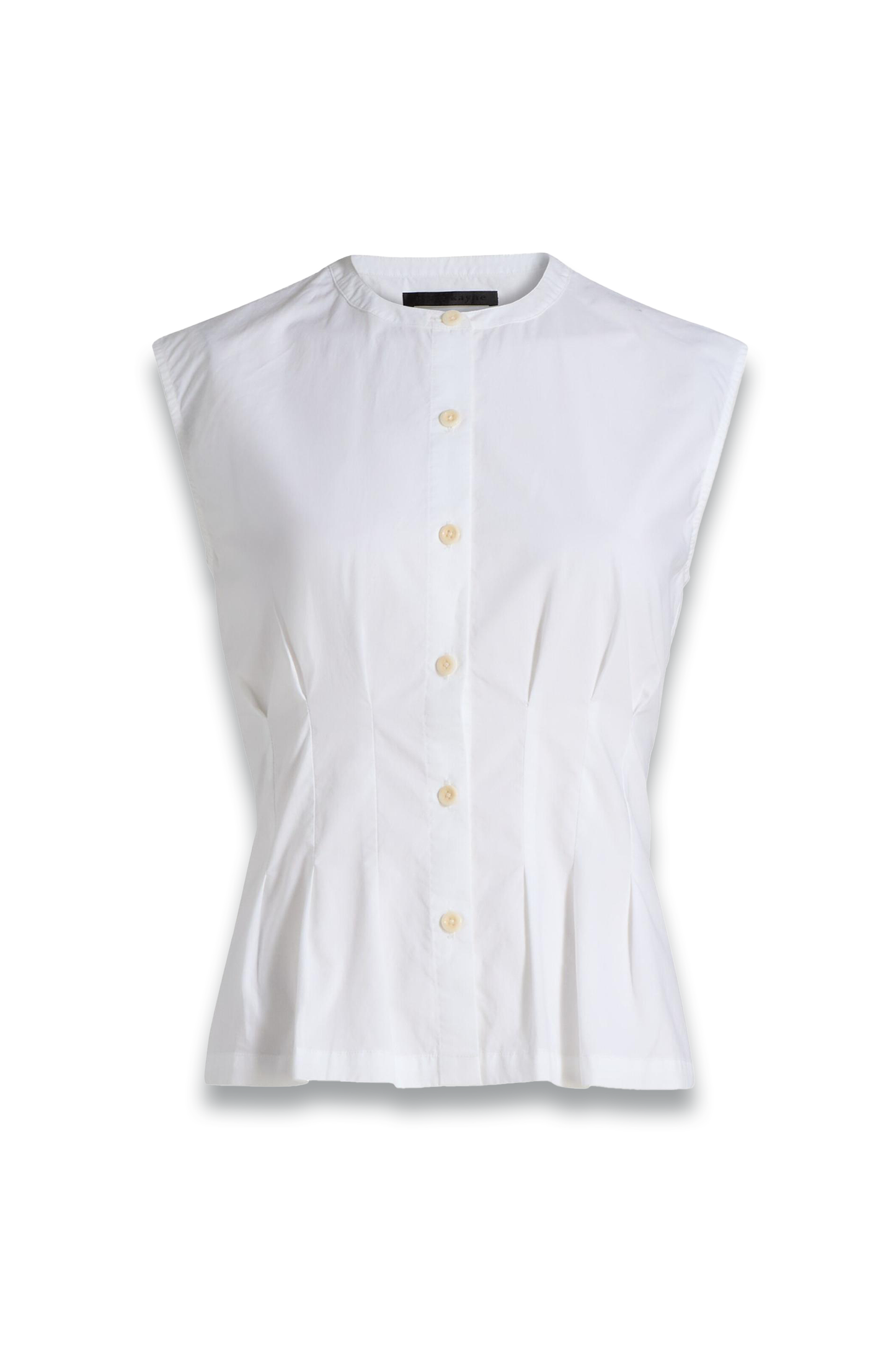 Lara Pleated Cotton Poplin Top