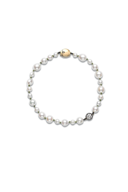 Beaches Pearl & 0.40ct Diamond Bracelet