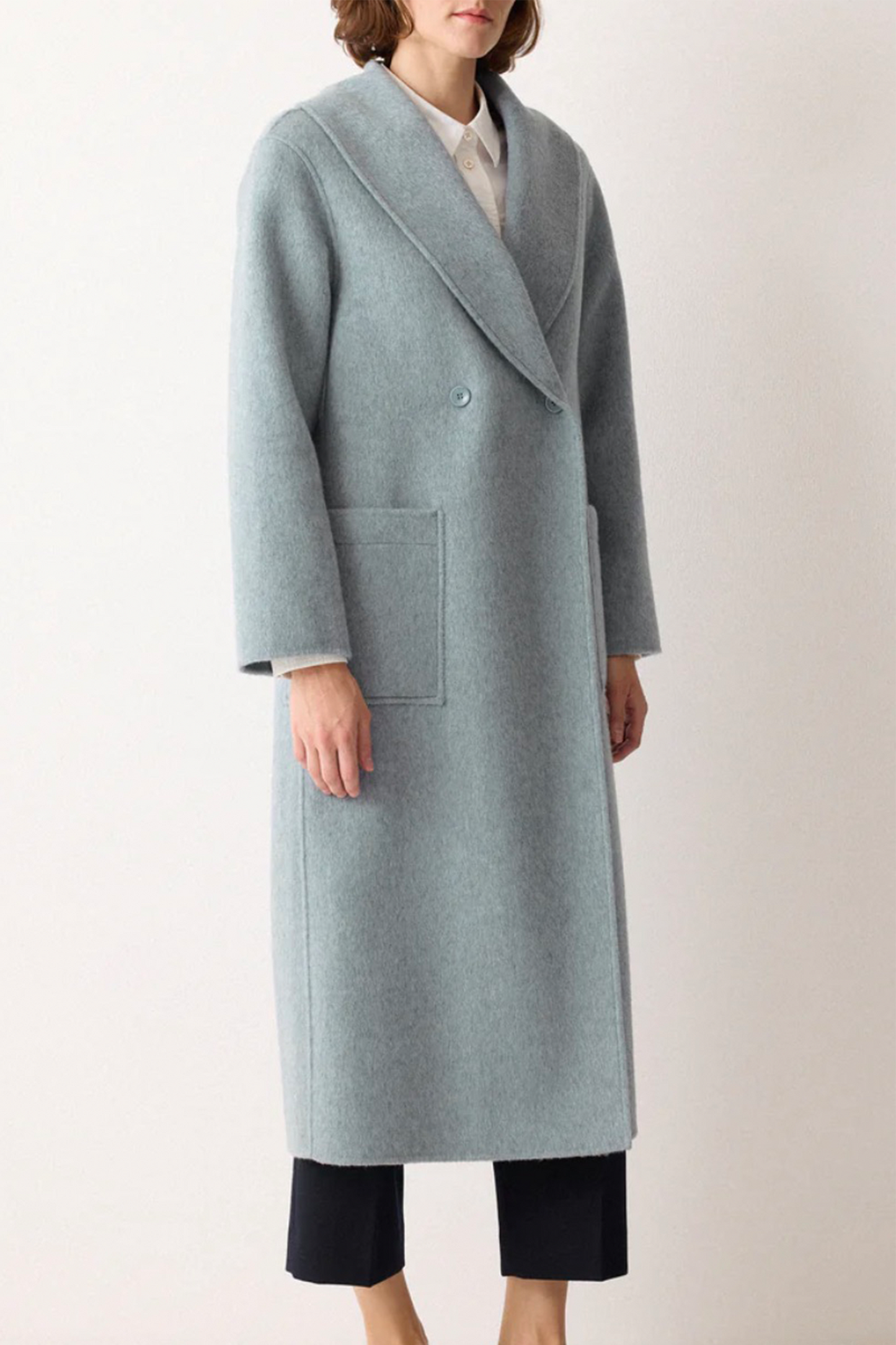 Double-faced Shawl Midi Coat