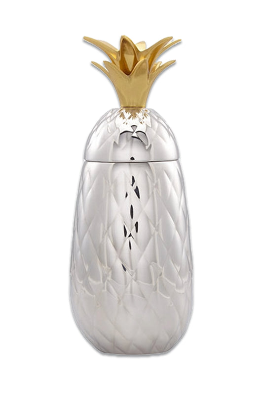 John Lewis Pineapple Cocktail Shaker, Silver, 600ml