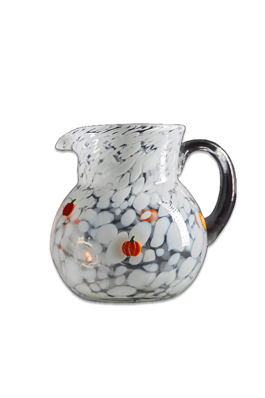 Mystic Pressed Bead Glass Jug