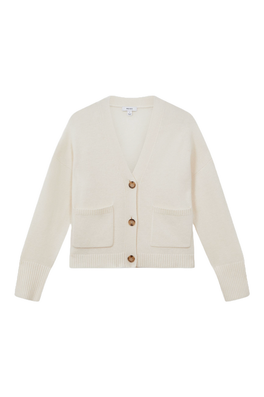 Juni Relaxed Wool-Cashmere Cardigan
