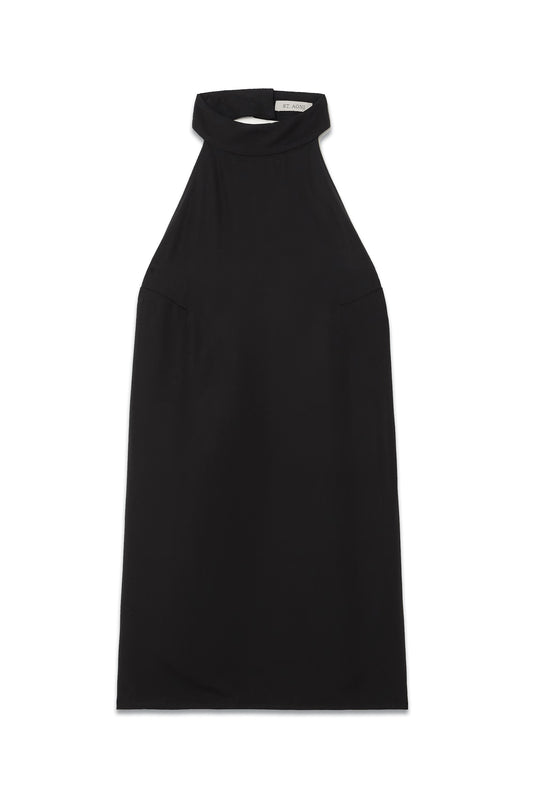 + NET SUSTAIN Wool-blend Twill Halterneck Tunic