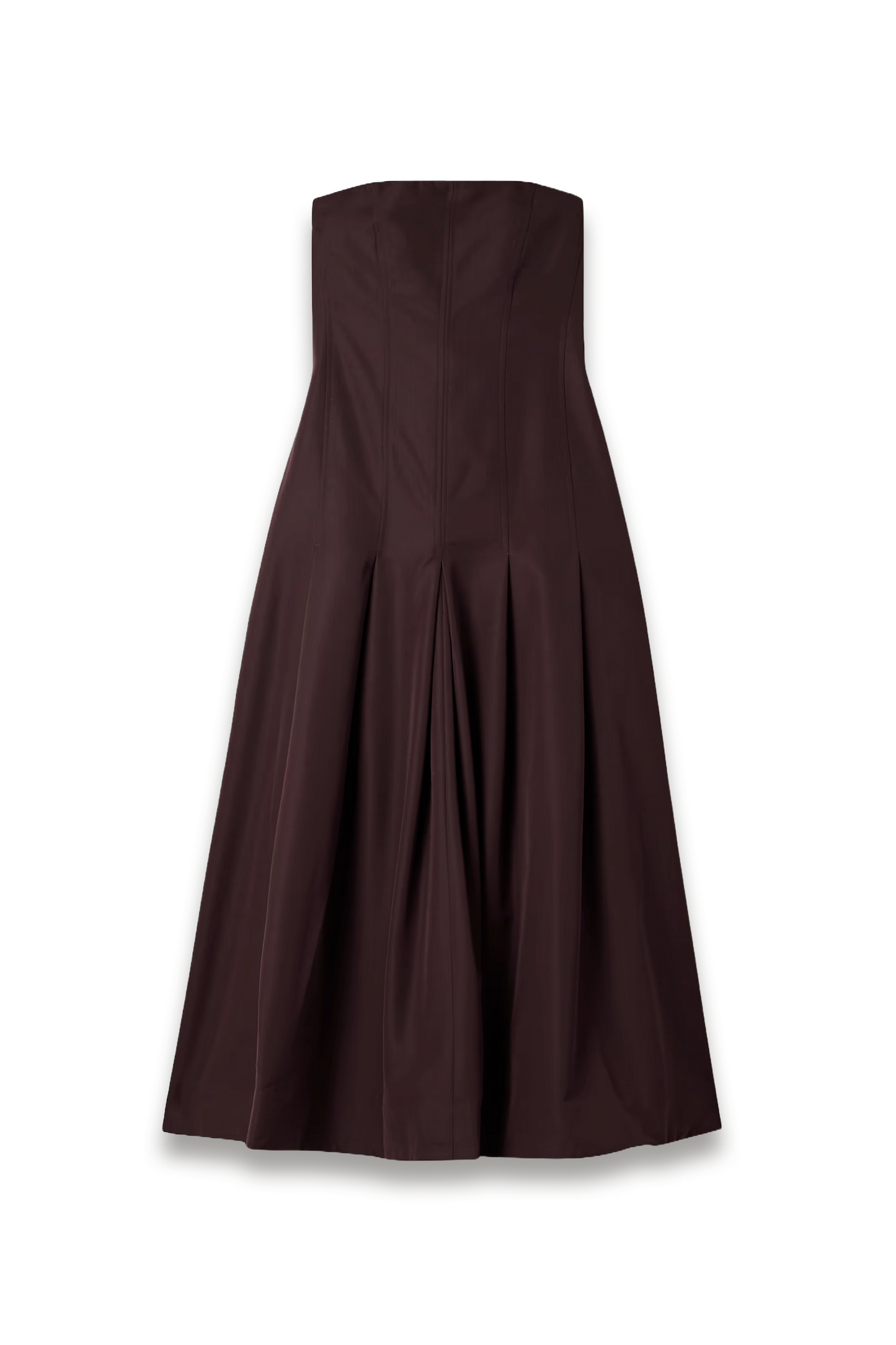 Maeve Pleated Wool-Blend Twill Midi Dress