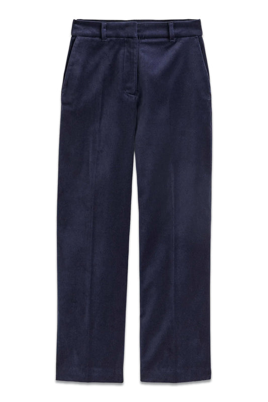 Kew Velvet Trousers Navy