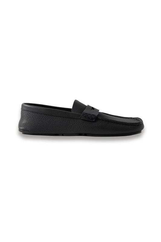 Billy Textured Leather Loafers