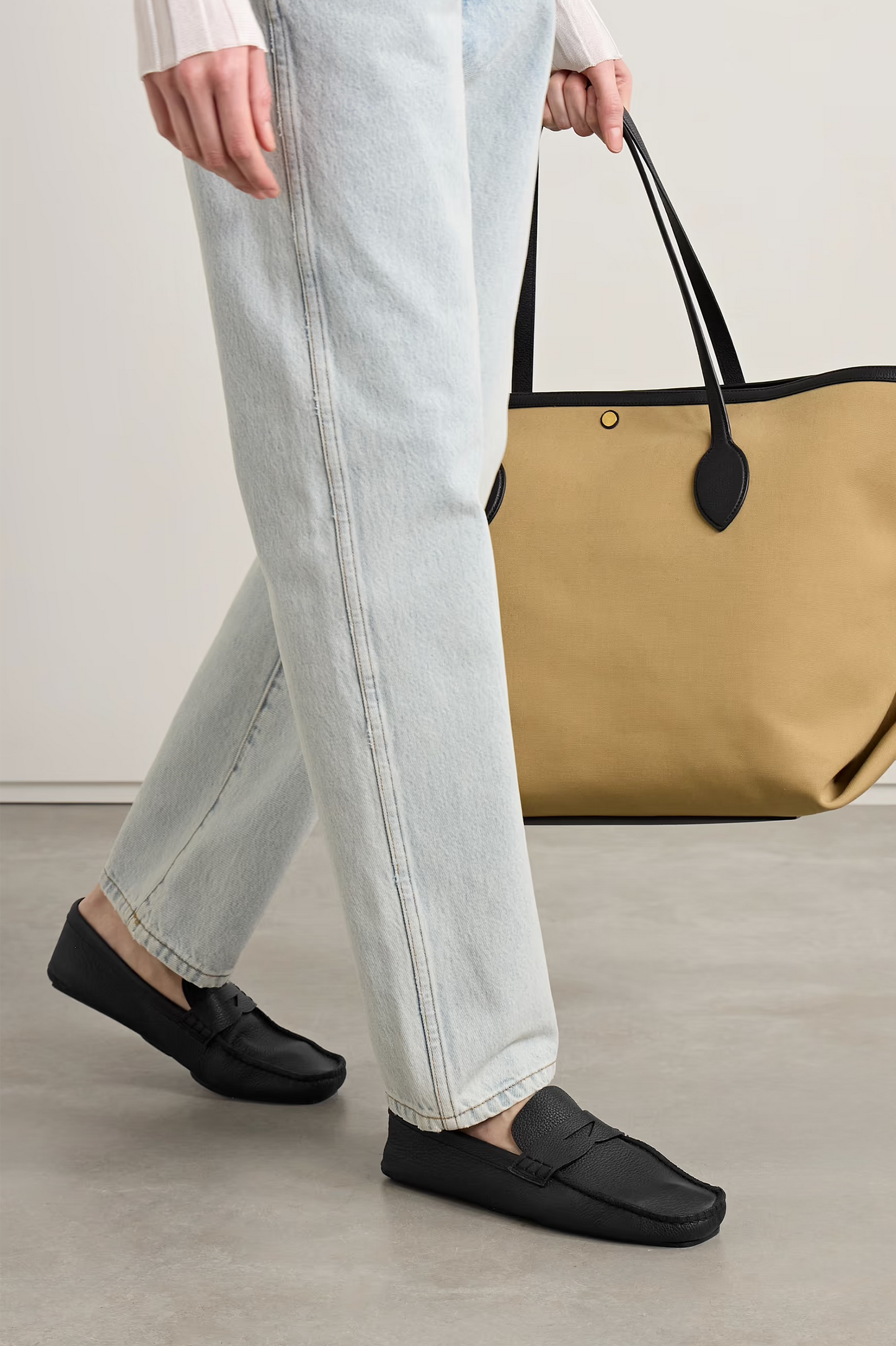 Billy Textured Leather Loafers