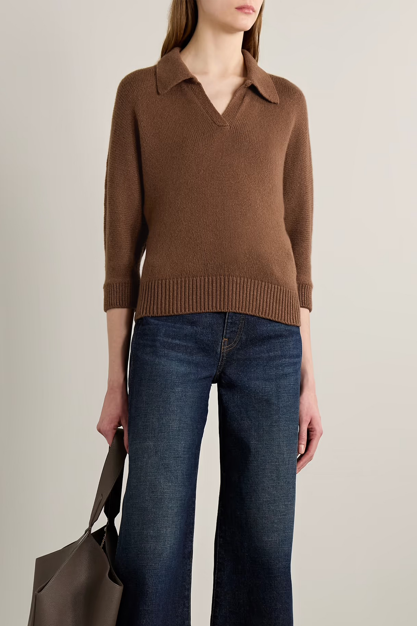 Herve Cashmere Polo Sweater