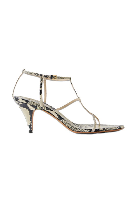 Jones Snake-Effect Leather Sandals