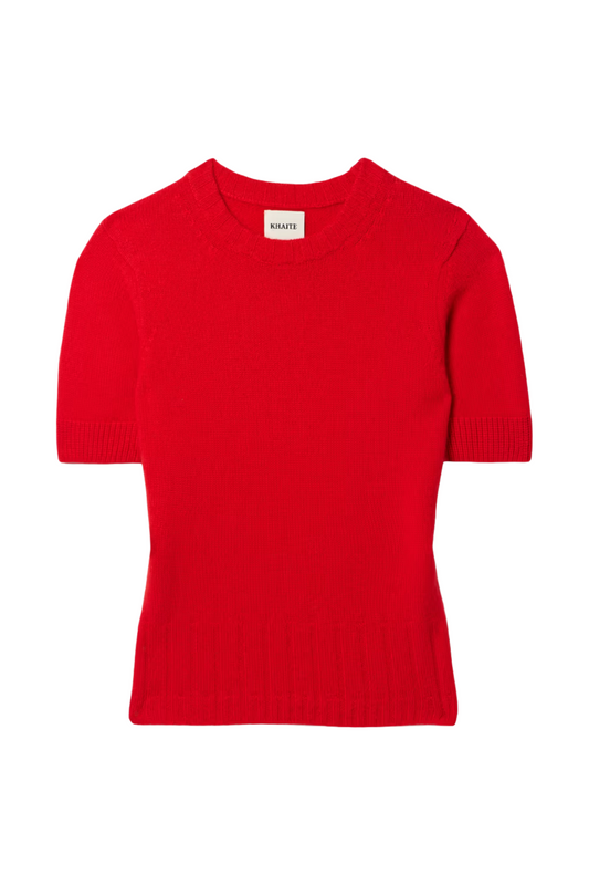 Red Luphia Cashmere T-Shirt
