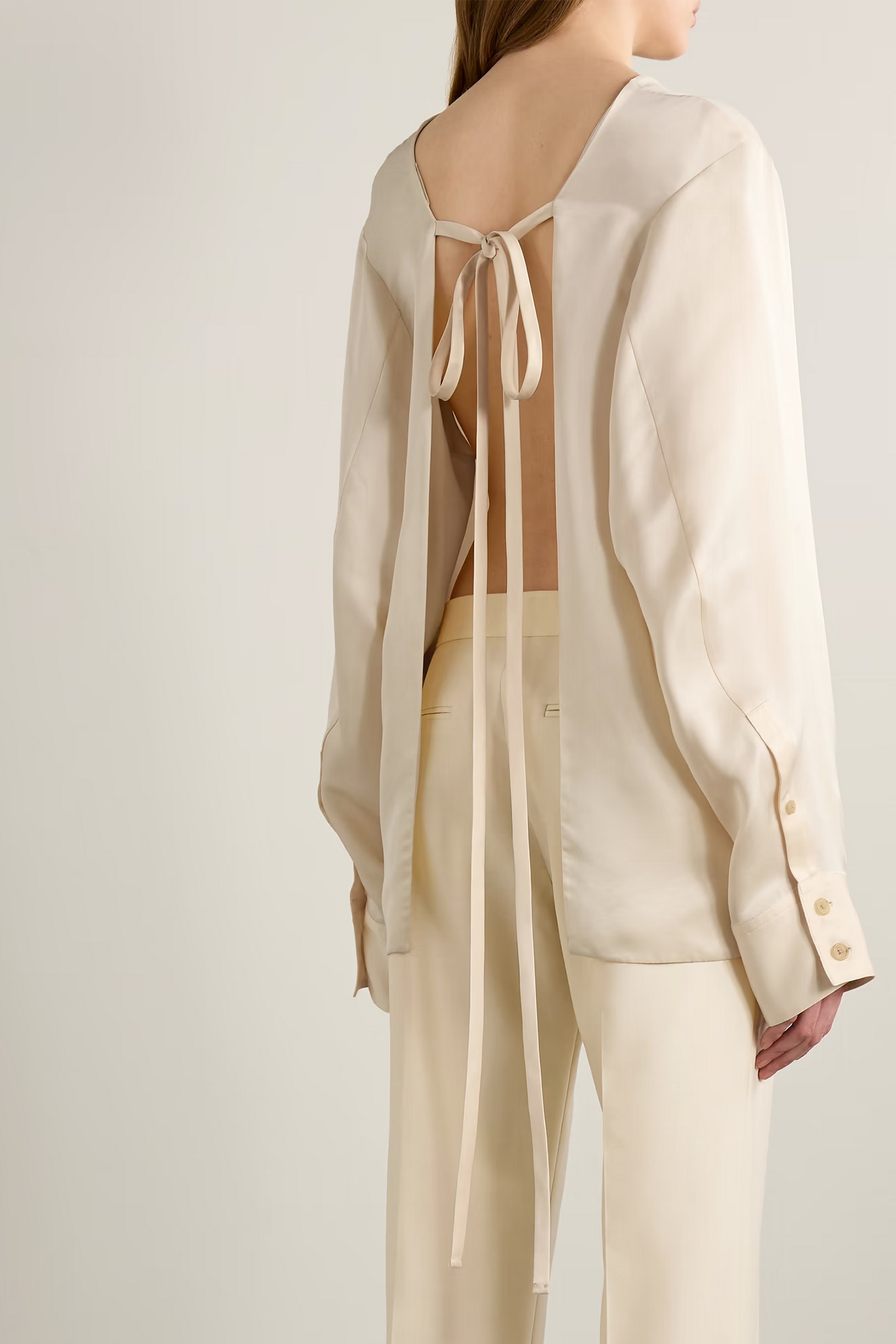 Durion Open-back Satin Top