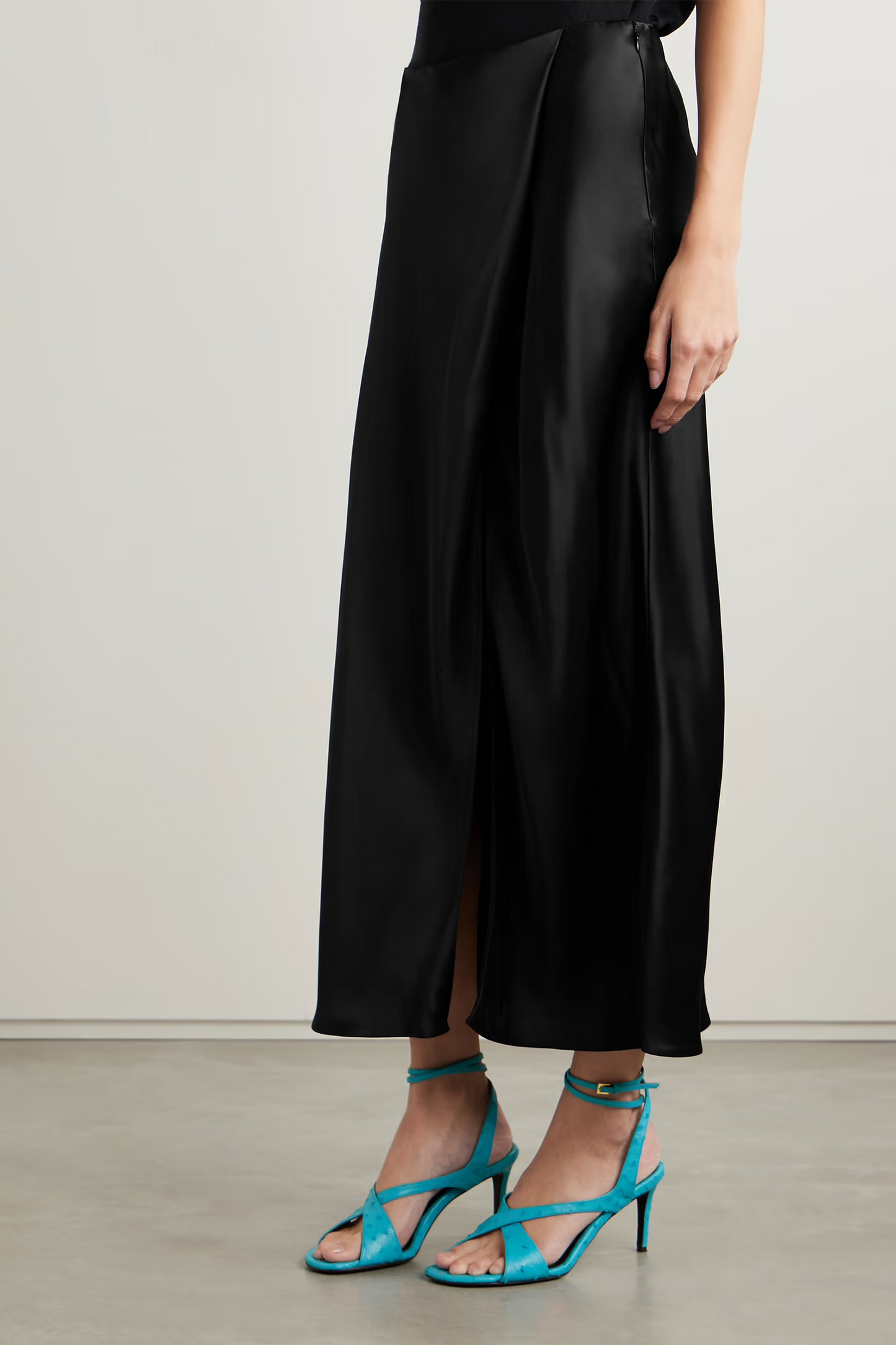 Demi Satin Midi Skirt