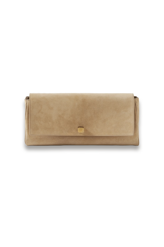 Audrey Suede Clutch