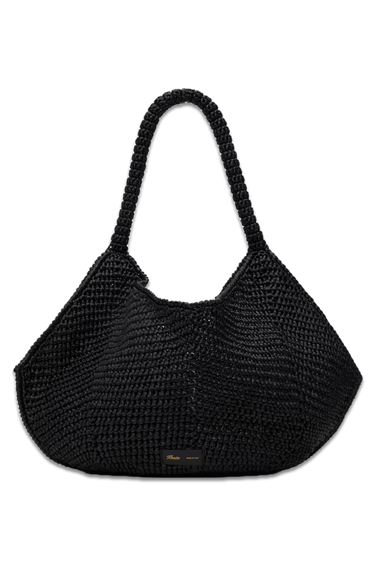 Black 'The Medium Lotus' Tote