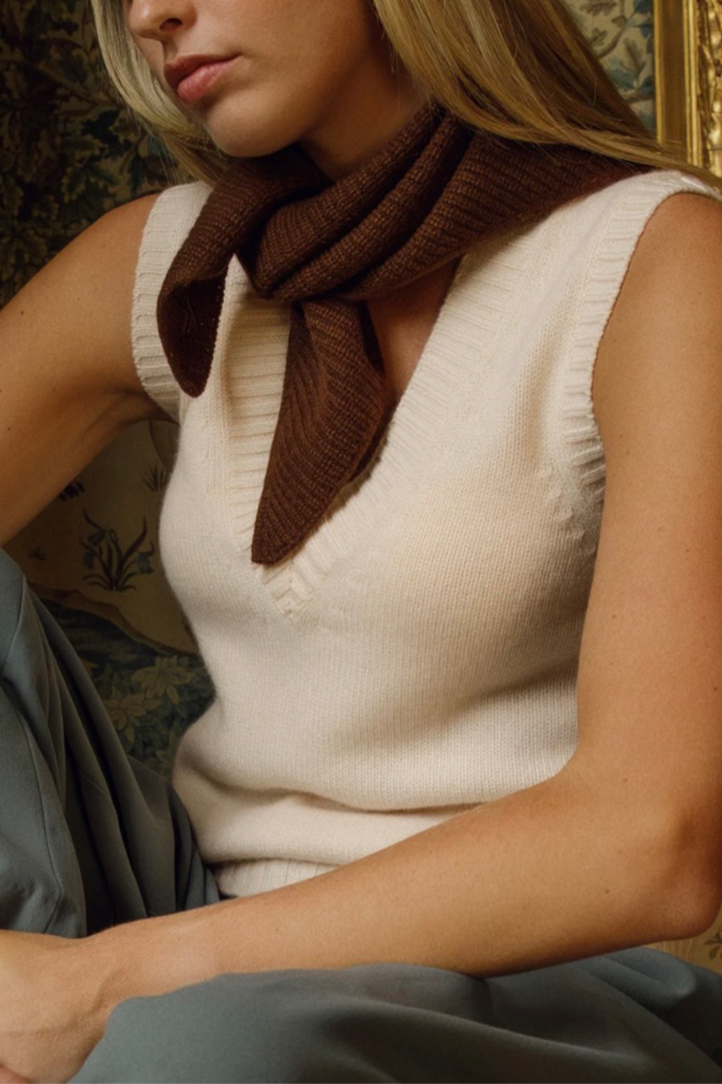 Knitted Cashmere Neck Tie