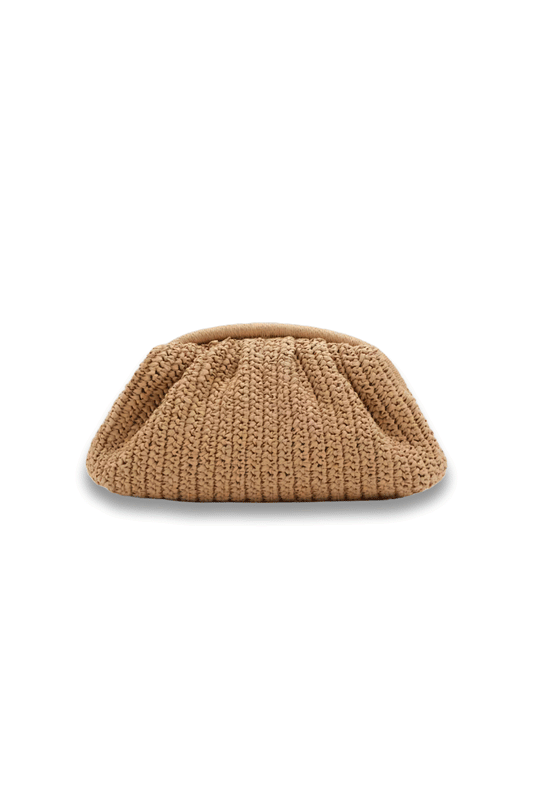 Natural Fibre Handbag in Beige