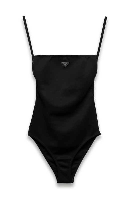 Interlock Knit One-piece Swimsuit