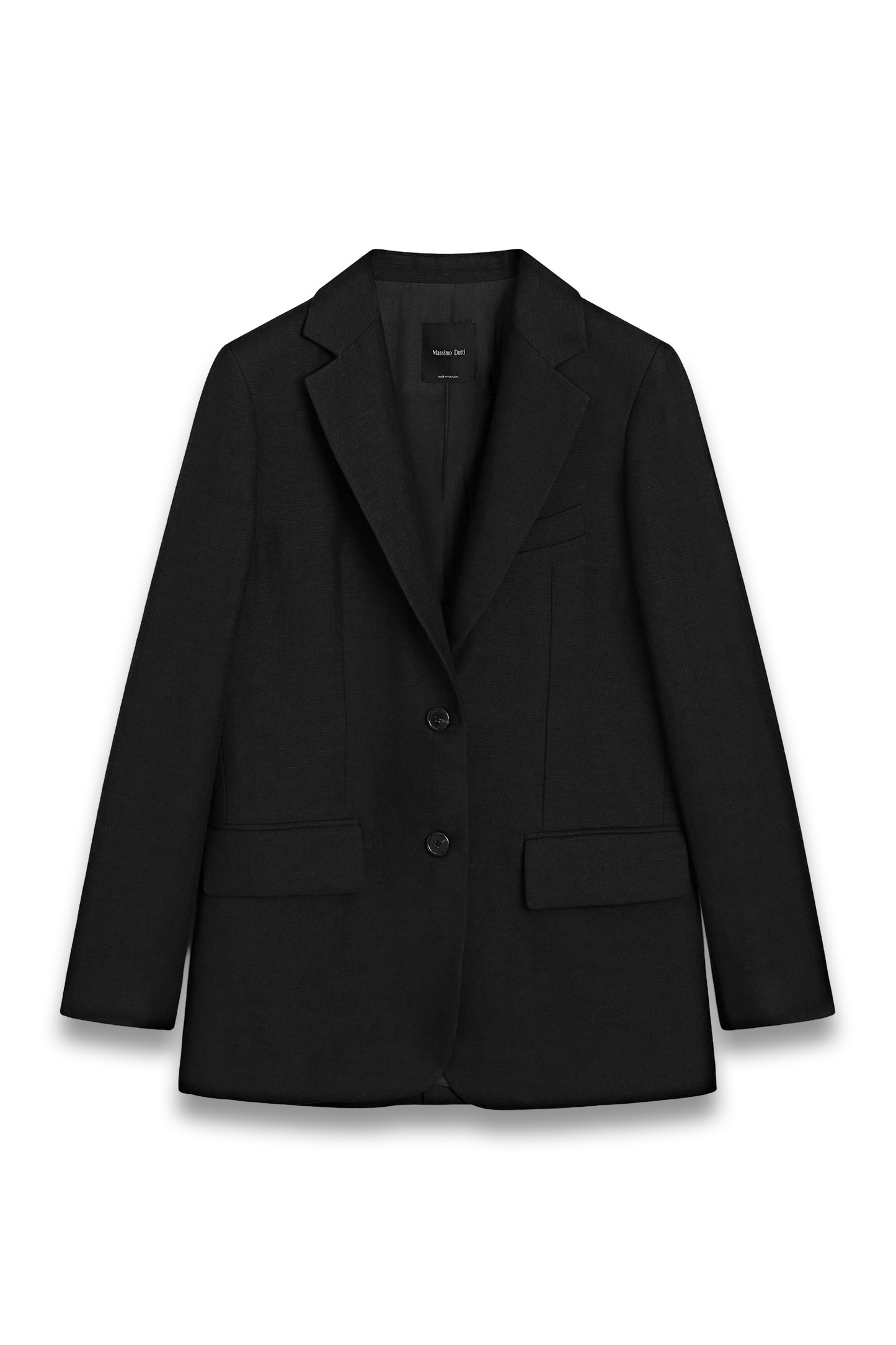 Linen Blazer With Pockets