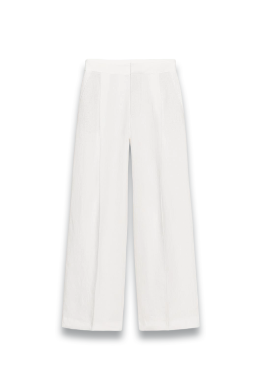Linen Blend Pleated Trousers ZW Collection