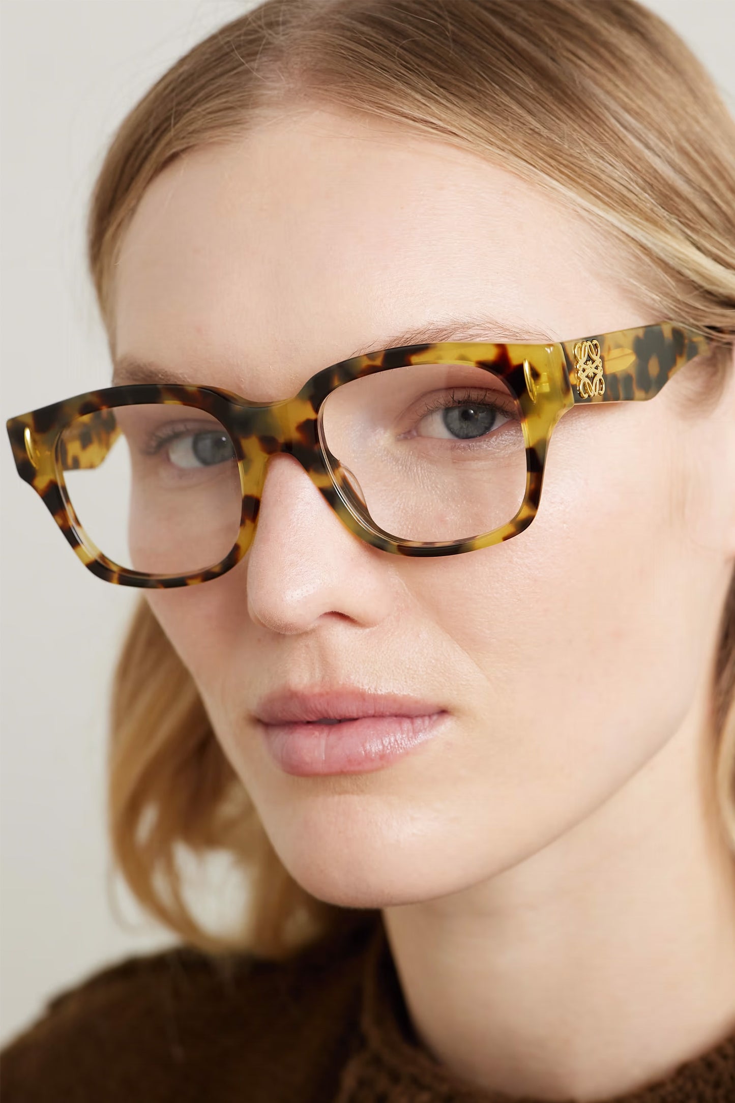 Anagram Square-frame Tortoiseshell Acetate Optical Glasses