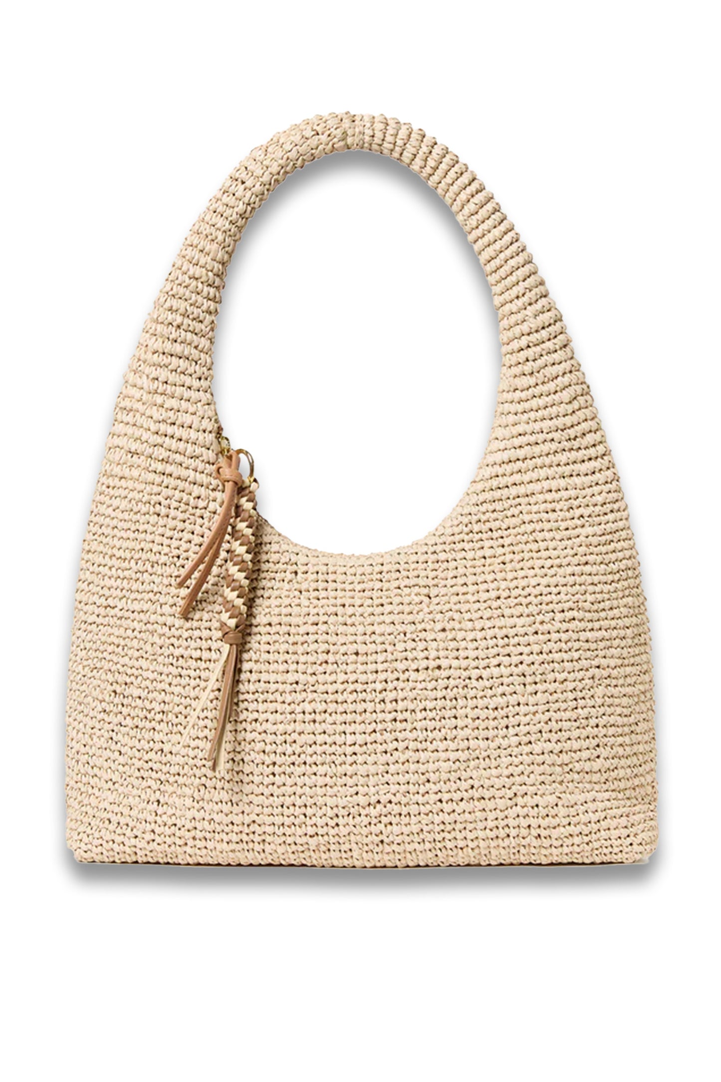 Willow Natural Woven Hobo Bag