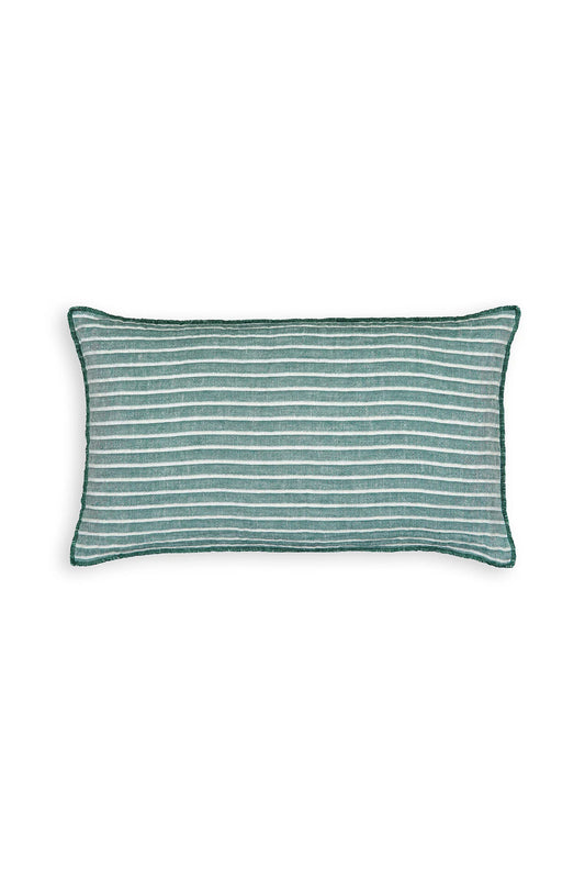 Ondhata Striped 100% Linen Muslin Cushion Cover