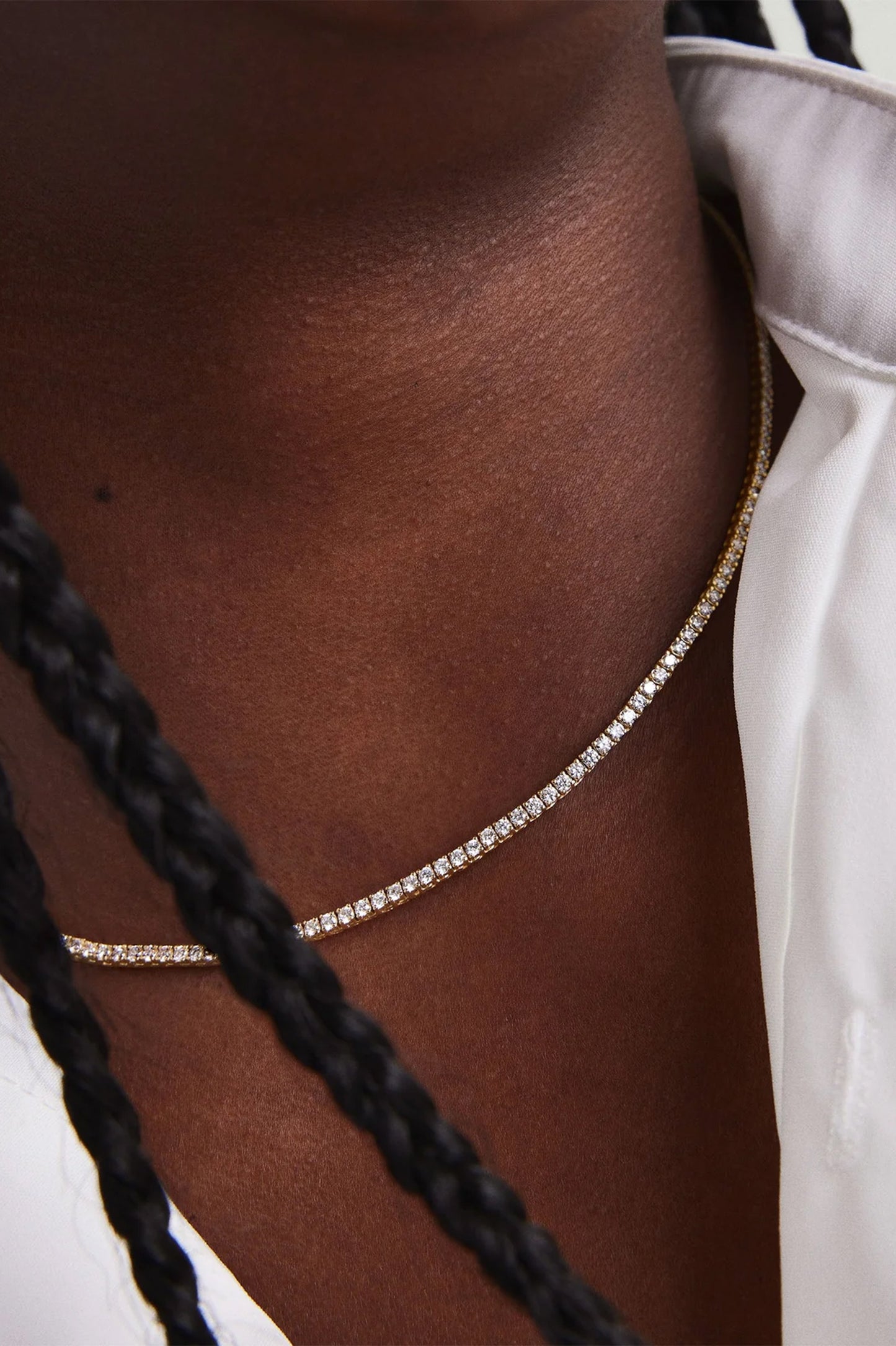 Lab Grown Diamond Tennis Necklace 1.8mm