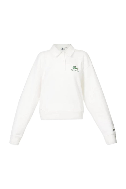 x Lacoste Disco Brand-Print Cotton-Jersey Polo Shirt