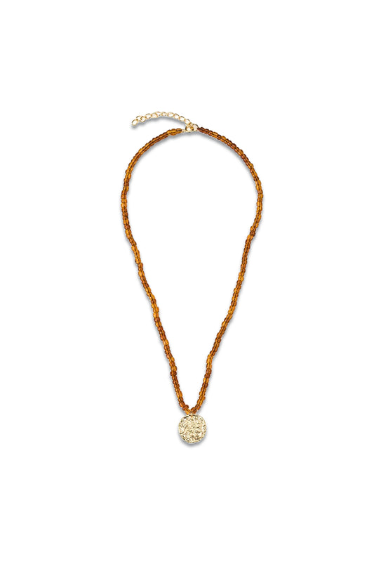 Beaded Medallion Necklace