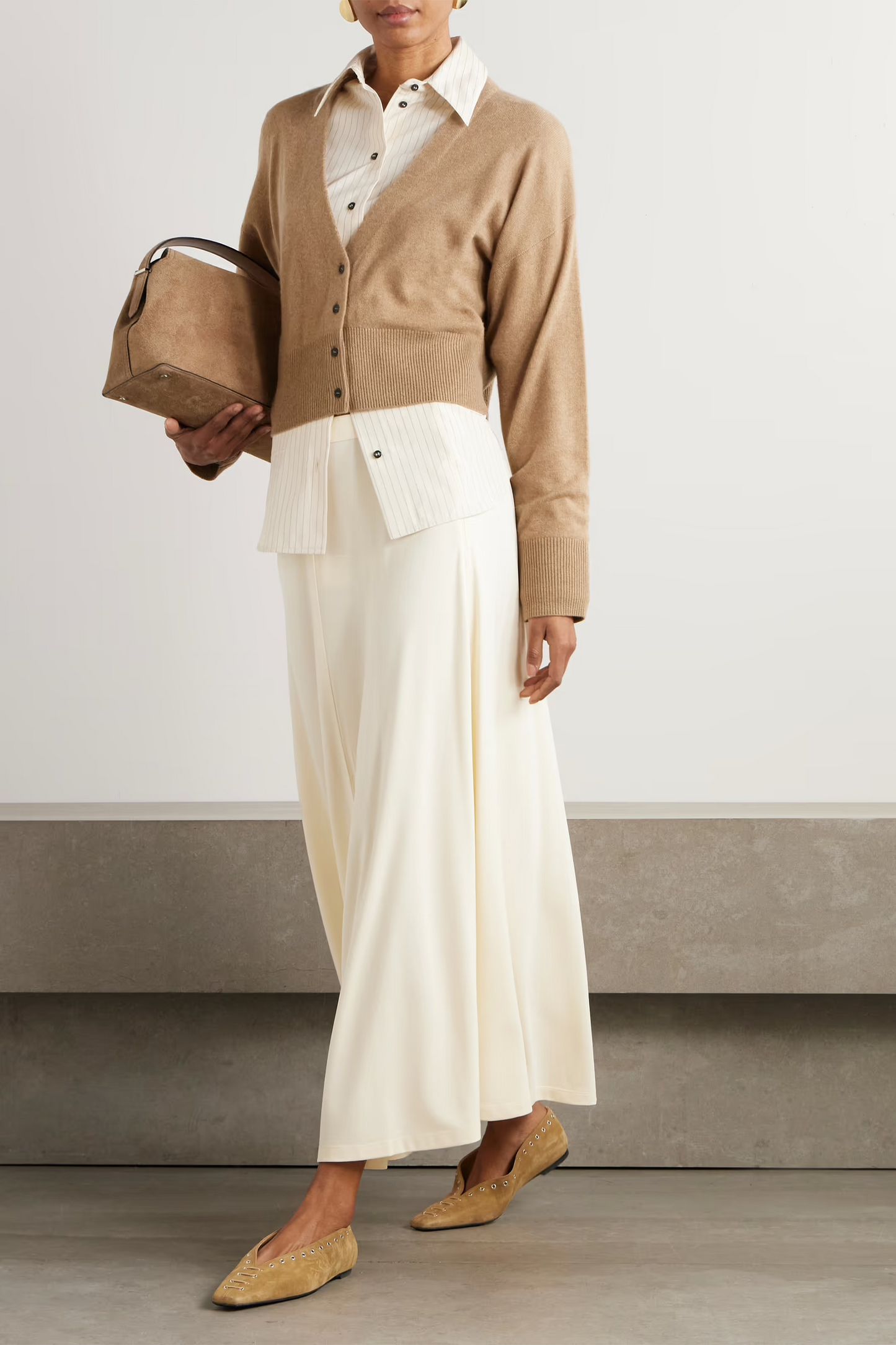 Sydney Cropped Organic Cashmere Cardigan