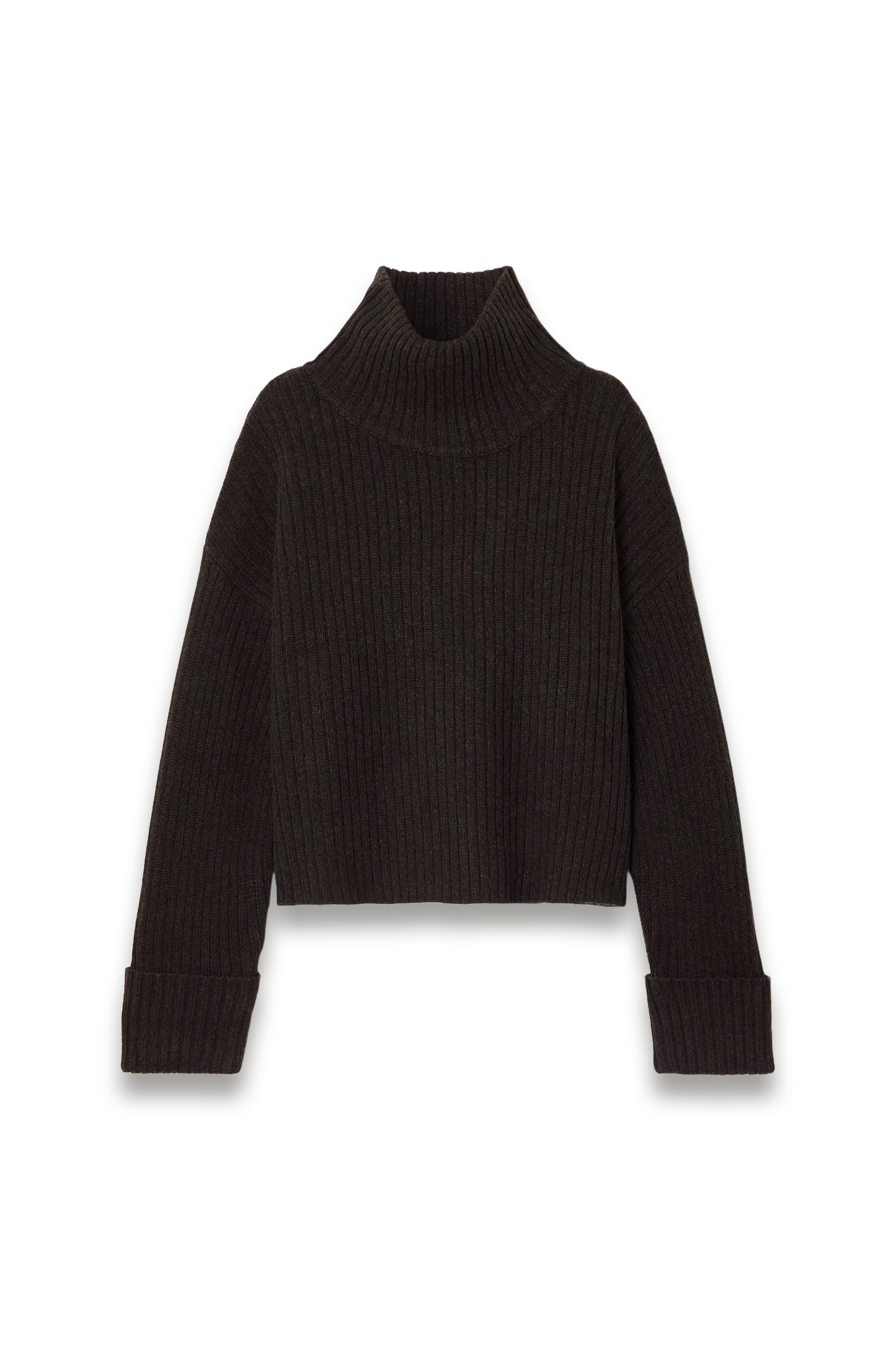 Galway Ribbed Cashmere Turtleneck Sweater