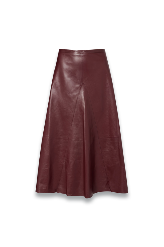 Leather Midi Skirt