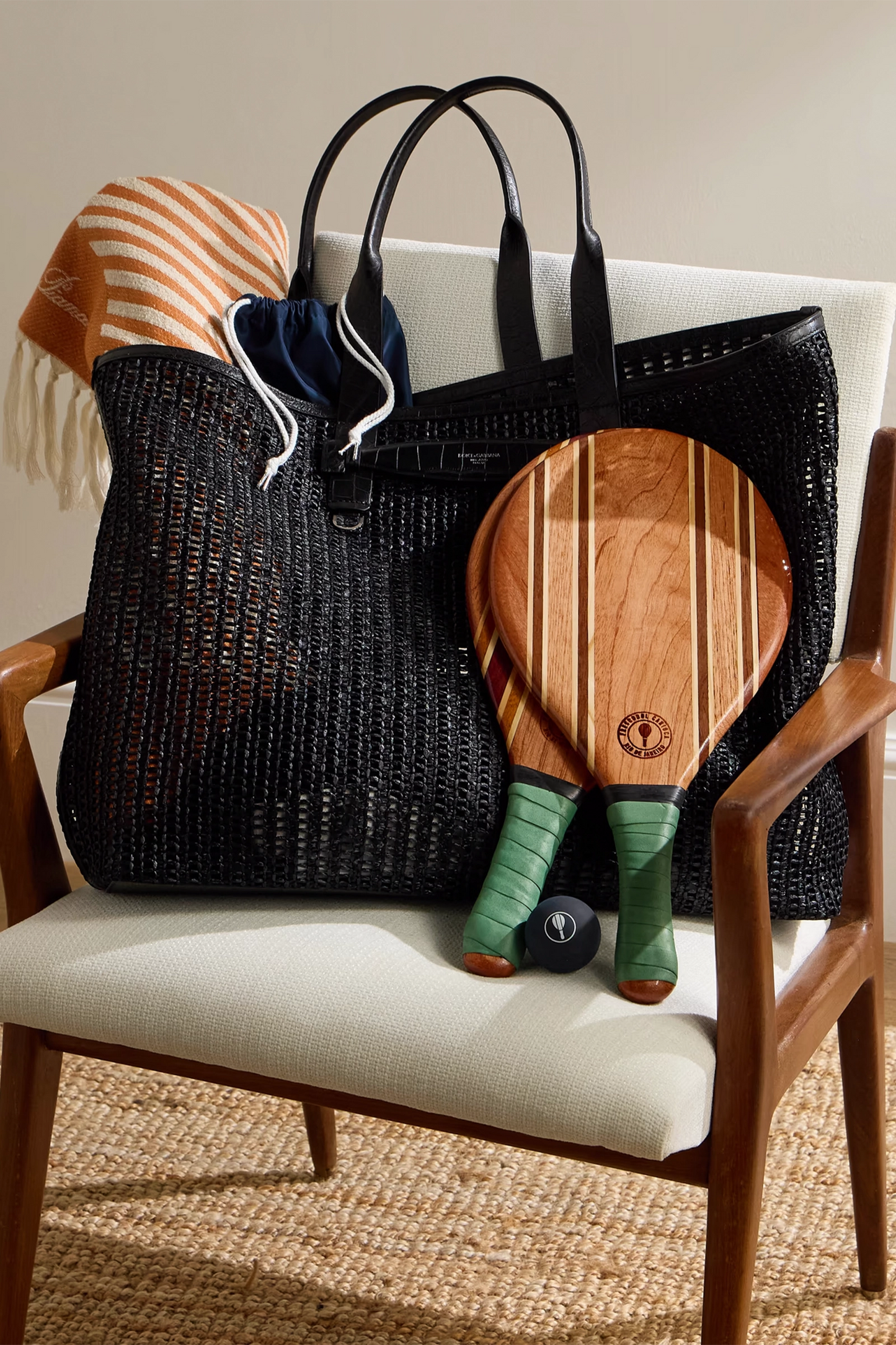 Wooden Beach Bat and Ball Set