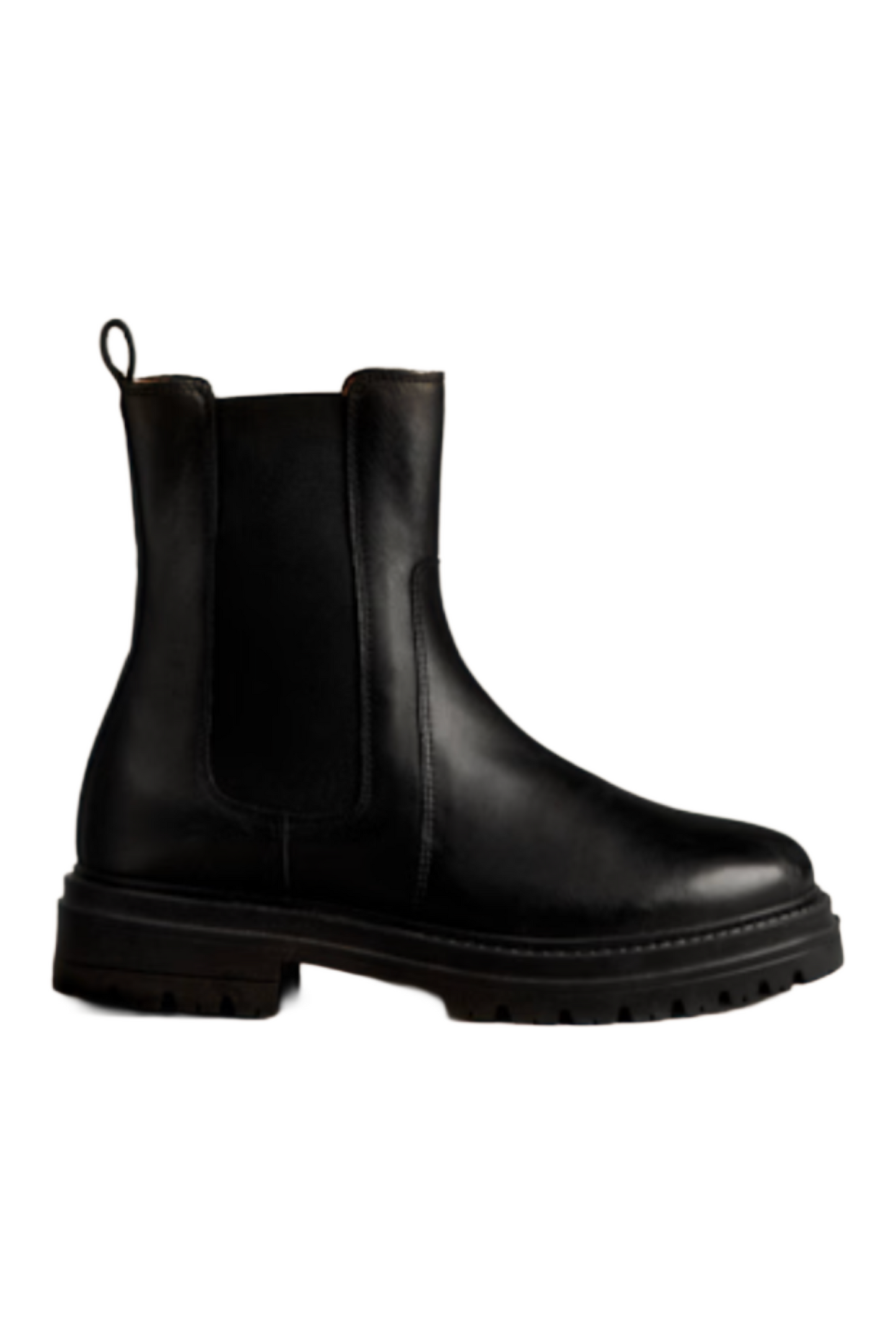 Lena Low Boots - Smooth Black Leather