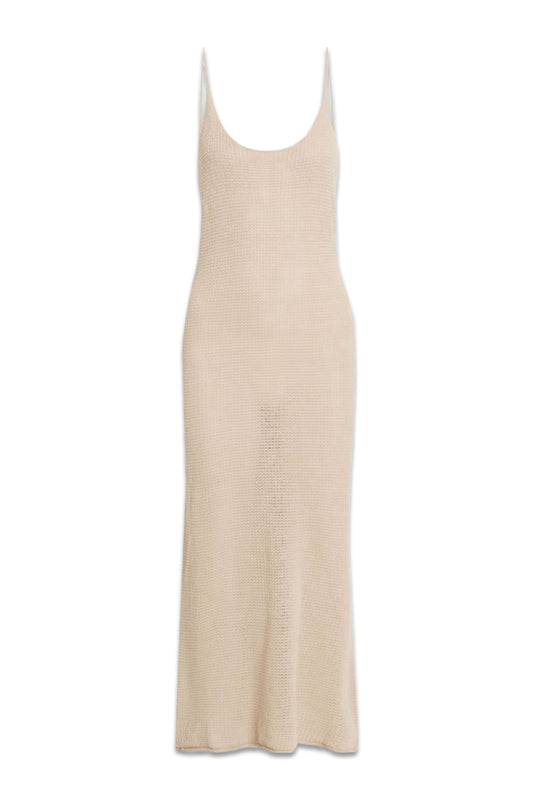 Linen Midi Slip Dress