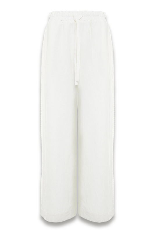 White Linen Trousers