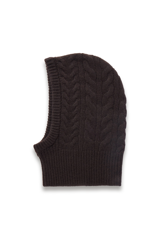 Ylda Cable-knit Cashmere Balaclava