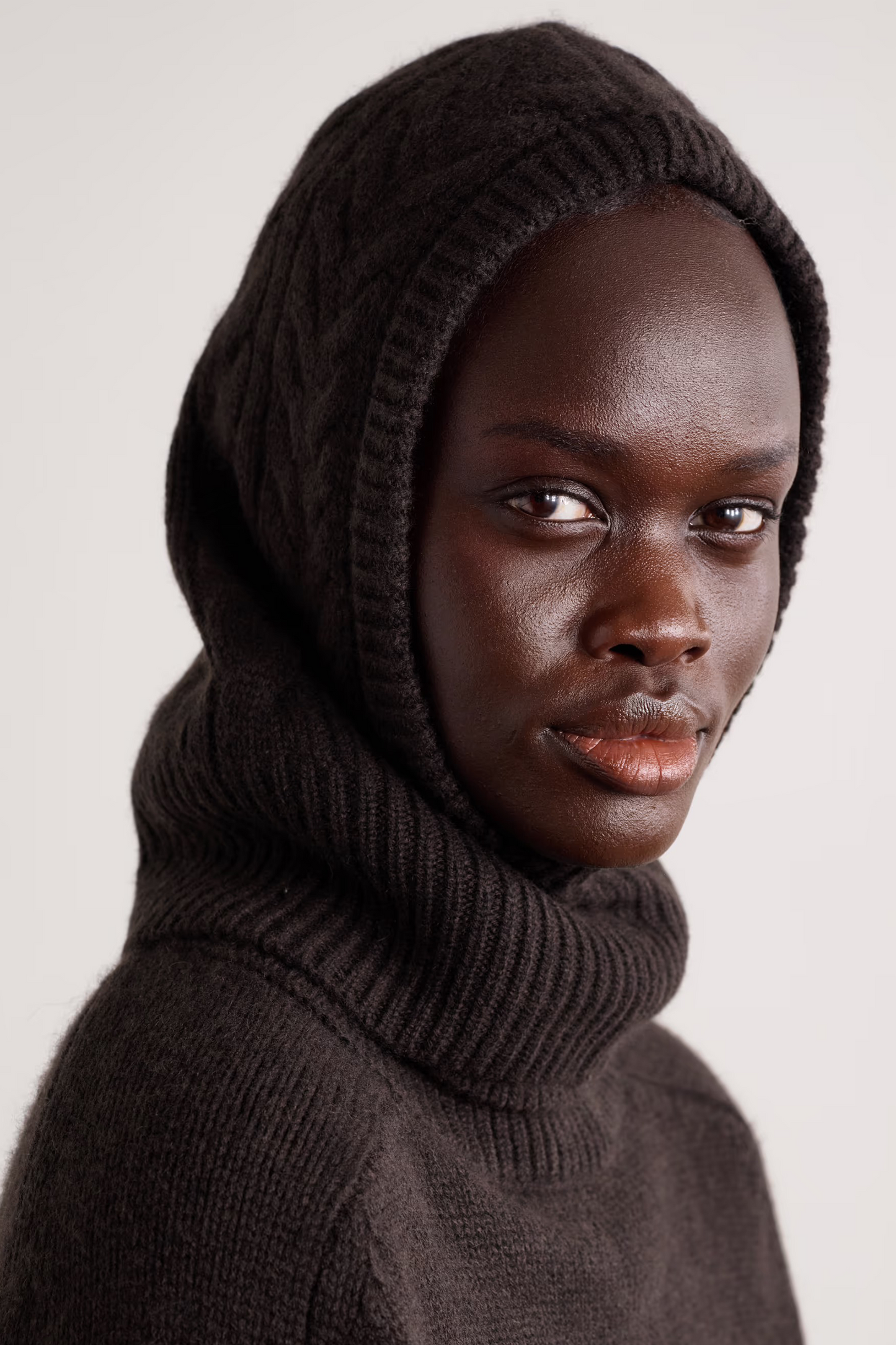 Ylda Cable-knit Cashmere Balaclava