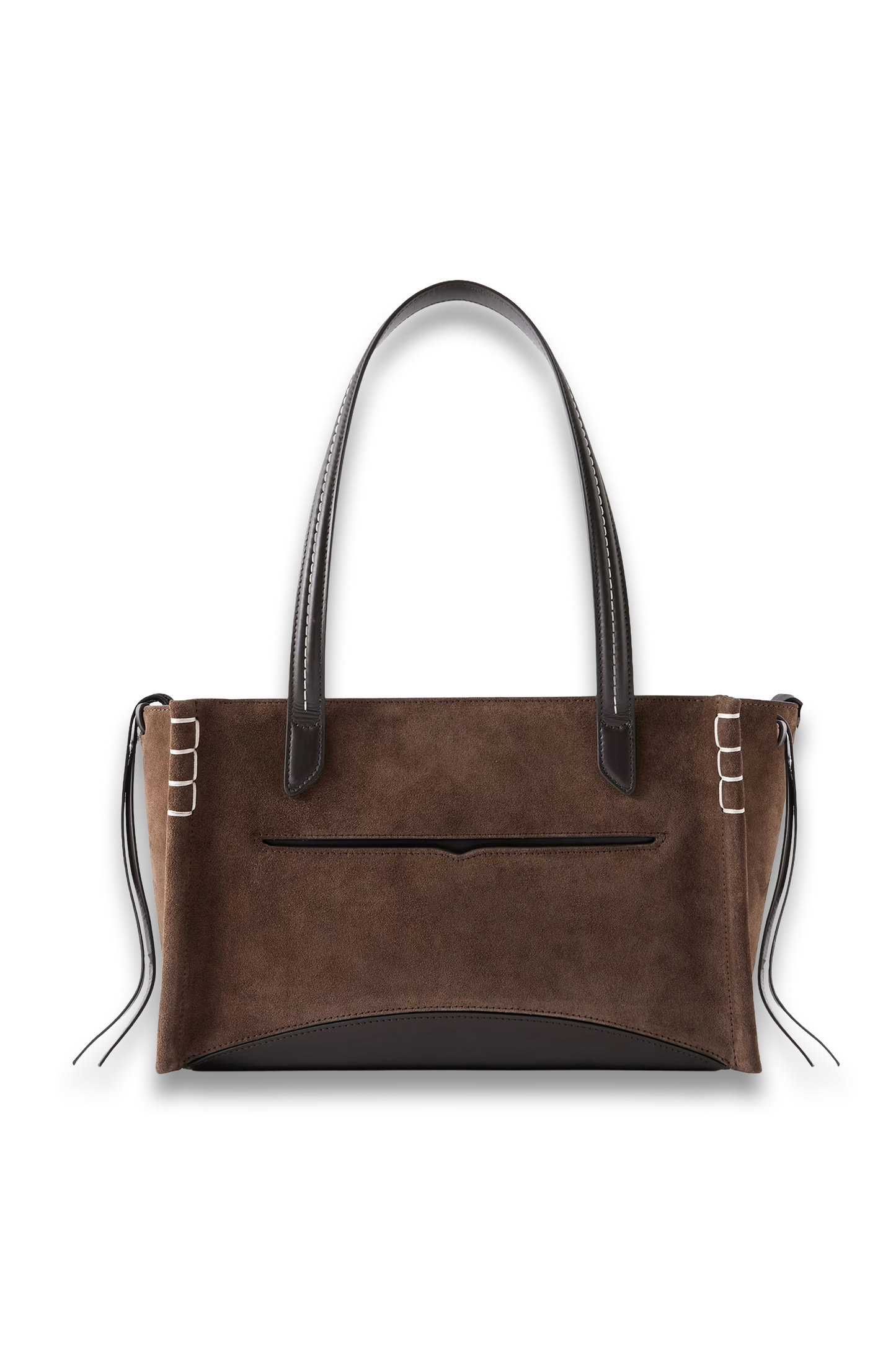 Loafer Leather-trimmed Suede Tote