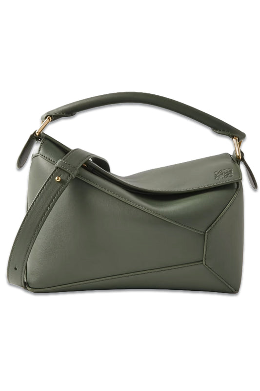 Puzzle Edge Small Textured-leather Shoulder Bag
