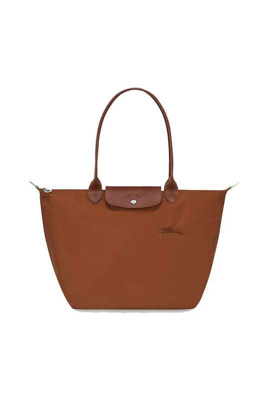 Le Pliage Green Recycled Canvas Large Shoulder Bag